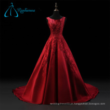 Vestidos de baile de cetim sem mangas Princesa chinesa Suzhou Vestido de noiva vermelho